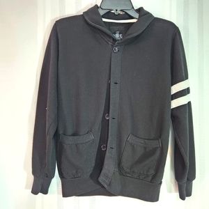 EXPRESS BLACK CARDIGAN SWEATER   POCKETS COTTON BLEND SIZE  SP